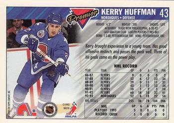 1993-94 Topps Premier - Gold #43 Kerry Huffman Back