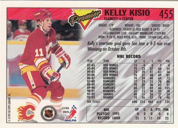 1993-94 Topps Premier - Gold #455 Kelly Kisio Back