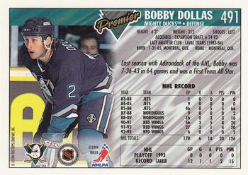 1993-94 Topps Premier - Gold #491 Bobby Dollas Back