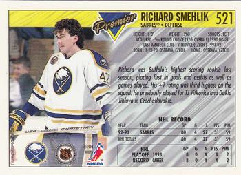 1993-94 Topps Premier - Gold #521 Richard Smehlik Back