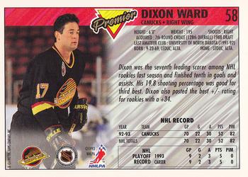 1993-94 Topps Premier - Gold #58 Dixon Ward Back