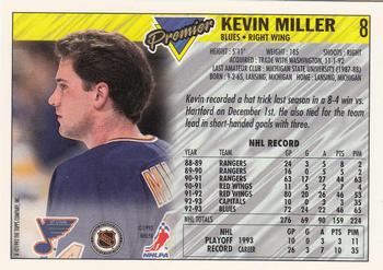 1993-94 Topps Premier - Gold #8 Kevin Miller Back