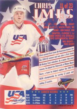 1993-94 Topps Premier - Team USA #11 Chris Imes Back