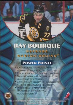 1994-95 Finest - Bowman's Best Blue Veterans #1 Ray Bourque Back