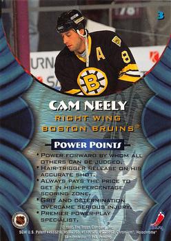 1994-95 Finest - Bowman's Best Blue Veterans #3 Cam Neely Back