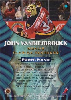 1994-95 Finest - Bowman's Best Blue Veterans #8 John Vanbiesbrouck Back