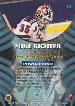 1994-95 Finest - Bowman's Best Blue Veterans #13 Mike Richter Back