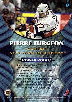 1994-95 Finest - Bowman's Best Blue Veterans #9 Pierre Turgeon Back