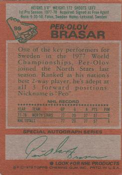 1978-79 Topps #99 Per-Olov Brasar Back
