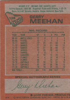 1978-79 Topps #128 Gerry Meehan Back