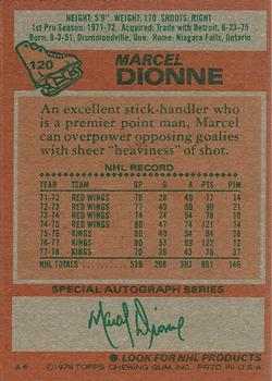 1978-79 Topps #120 Marcel Dionne Back