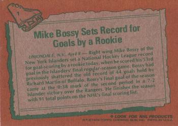 1978-79 Topps #1 Mike Bossy Back