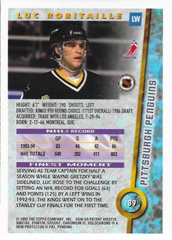 1994-95 Finest - Super Team Winners #89 Luc Robitaille Back