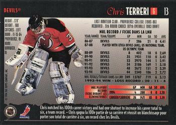 1994-95 O-Pee-Chee Premier - Special Effects #13 Chris Terreri Back