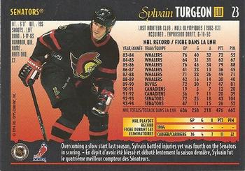1994-95 O-Pee-Chee Premier - Special Effects #23 Sylvain Turgeon Back