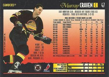 1994-95 O-Pee-Chee Premier - Special Effects #47 Murray Craven Back