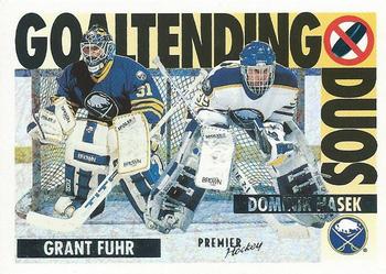 1994-95 O-Pee-Chee Premier - Special Effects #80 Dominik Hasek / Grant Fuhr Front