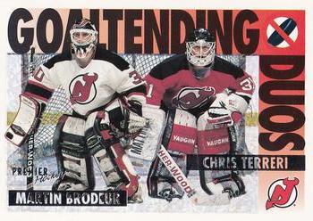 1994-95 O-Pee-Chee Premier - Special Effects #83 Martin Brodeur / Chris Terreri Front