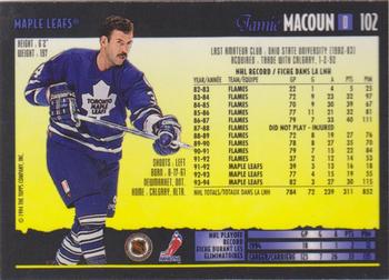 1994-95 O-Pee-Chee Premier - Special Effects #102 Jamie Macoun Back