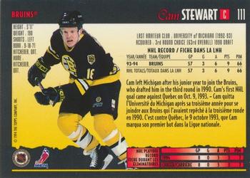 1994-95 O-Pee-Chee Premier - Special Effects #111 Cam Stewart Back