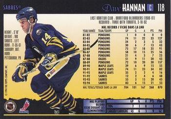 1994-95 O-Pee-Chee Premier - Special Effects #118 Dave Hannan Back