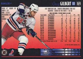 1994-95 O-Pee-Chee Premier - Special Effects #169 Greg Gilbert Back