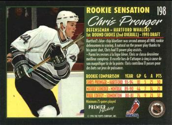 1994-95 O-Pee-Chee Premier - Special Effects #198 Chris Pronger Back