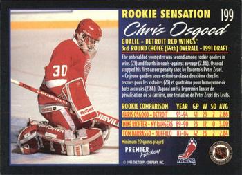 1994-95 O-Pee-Chee Premier - Special Effects #199 Chris Osgood Back