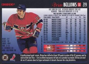 1994-95 O-Pee-Chee Premier - Special Effects #219 Brian Bellows Back