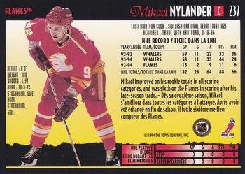 1994-95 O-Pee-Chee Premier - Special Effects #237 Mikael Nylander Back