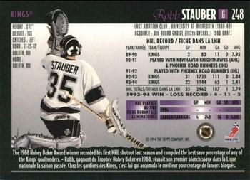 1994-95 O-Pee-Chee Premier - Special Effects #248 Robb Stauber Back