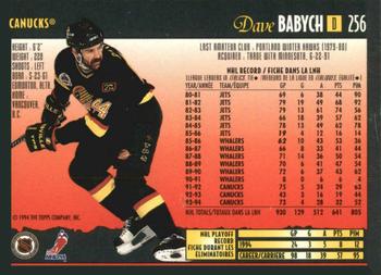 1994-95 O-Pee-Chee Premier - Special Effects #256 Dave Babych Back