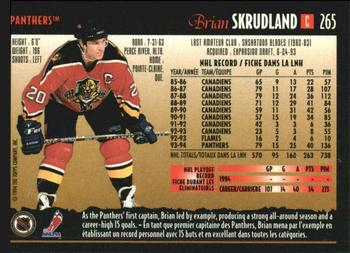 1994-95 O-Pee-Chee Premier - Special Effects #265 Brian Skrudland Back