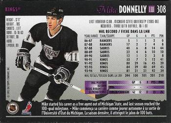 1994-95 O-Pee-Chee Premier - Special Effects #308 Mike Donnelly Back