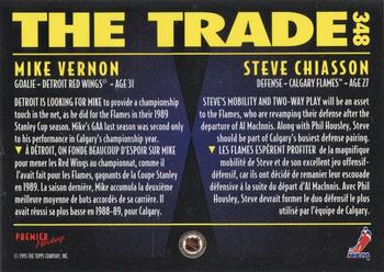 1994-95 O-Pee-Chee Premier - Special Effects #348 Mike Vernon / Steve Chiasson Back