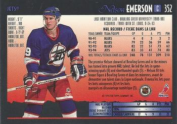 1994-95 O-Pee-Chee Premier - Special Effects #352 Nelson Emerson Back