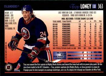 1994-95 O-Pee-Chee Premier - Special Effects #363 Troy Loney Back