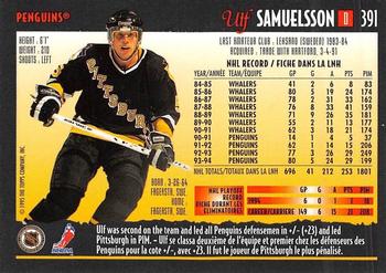 1994-95 O-Pee-Chee Premier - Special Effects #391 Ulf Samuelsson Back