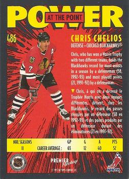 1994-95 O-Pee-Chee Premier - Special Effects #486 Chris Chelios Back