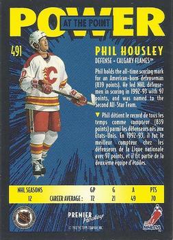 1994-95 O-Pee-Chee Premier - Special Effects #491 Phil Housley Back