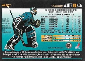1994-95 O-Pee-Chee Premier - Special Effects #496 Jimmy Waite Back