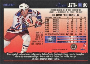 1994-95 O-Pee-Chee Premier - Special Effects #500 Brian Leetch Back