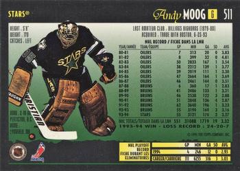 1994-95 O-Pee-Chee Premier - Special Effects #511 Andy Moog Back