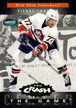 1994-95 Parkhurst - You Crash the Game Green #H14 Pierre Turgeon Front