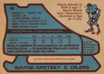 1979-80 O-Pee-Chee #18 Wayne Gretzky Back