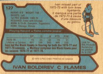 1979-80 O-Pee-Chee #127 Ivan Boldirev Back
