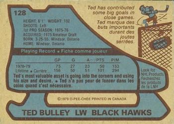 1979-80 O-Pee-Chee #128 Ted Bulley Back