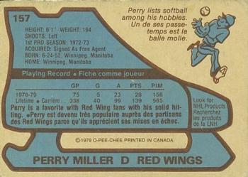 1979-80 O-Pee-Chee #157 Perry Miller Back
