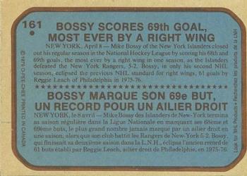 1979-80 O-Pee-Chee #161 Mike Bossy Back