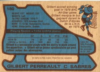 1979-80 O-Pee-Chee #180 Gilbert Perreault Back